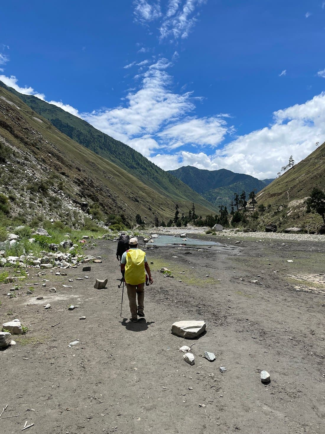 Himalayan trekking moment